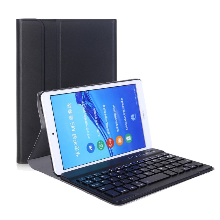 Bao da máy tính bảng da mỏng ngang có thể tháo rời bàn phím Bluetooth A0M5 cho Huawei MediaPad M5 & Honor Tab 5 8 inch, có giá đỡ