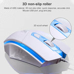 Bộ bàn phím + chuột có dây phát sáng ZGB G21, G21 (Đen)
