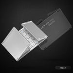 B033 Rechargeable 3-Folding 64 Keys Bluetooth Wireless Keyboard with Touchpad, 3-Folding 64 Keys with Touchpad White