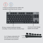Bàn phím cơ mini có dây Logitech K835, phím xanh lá, phím xanh lá