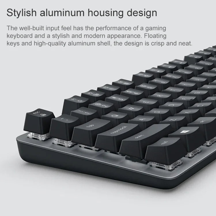 Bàn phím cơ mini có dây Logitech K835, phím xanh lá, phím xanh lá