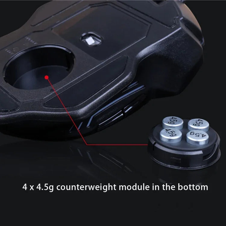 Chuột chơi game quang USB có dây Aula Series Ghost Shark II với đèn màu 7D, độ phân giải tối đa 4000 DPI, Ghost Shark II(B)