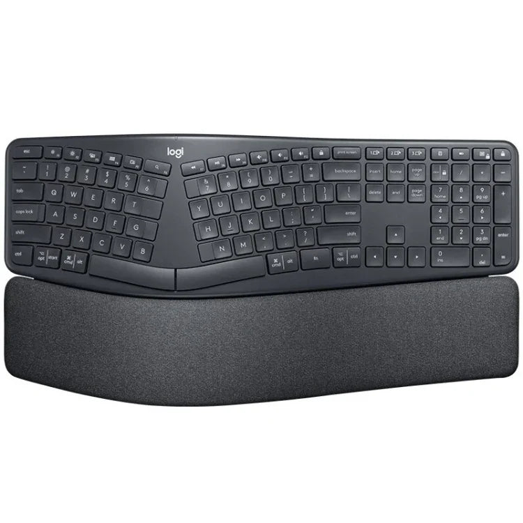 Bàn phím không dây Logitech ERGO K860 2.4G Bluetooth chế độ kép, bàn phím chia kiểu công thái học