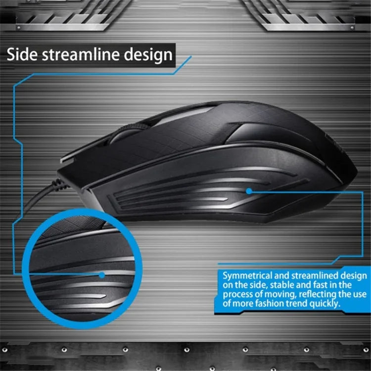 Chuột chơi game quang có dây USB đa năng Chasing Leopard 129 có trọng lượng đối trọng, chiều dài: 1.3m, 129