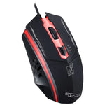 Chuột chơi game quang có dây USB Chasing Leopard 199 1600DPI điều chỉnh 3 tốc độ có đèn LED nền, chiều dài: 1.3m, 199 màu đen, 199