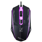 Chuột chơi game quang có dây USB Chasing Leopard 199 1600DPI điều chỉnh 3 tốc độ có đèn LED nền, chiều dài: 1.3m, 199 màu đen, 199