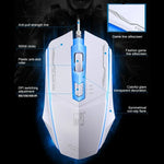 Chuột chơi game quang có dây USB Chasing Leopard 199 1600DPI điều chỉnh 3 tốc độ có đèn LED nền, chiều dài: 1.3m, 199 màu đen, 199