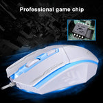 Chuột chơi game quang có dây USB Chasing Leopard 199 1600DPI điều chỉnh 3 tốc độ có đèn LED nền, chiều dài: 1.3m, 199 màu đen, 199