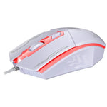 Chuột chơi game quang có dây USB Chasing Leopard 199 1600DPI điều chỉnh 3 tốc độ có đèn LED nền, chiều dài: 1.3m, 199 màu đen, 199