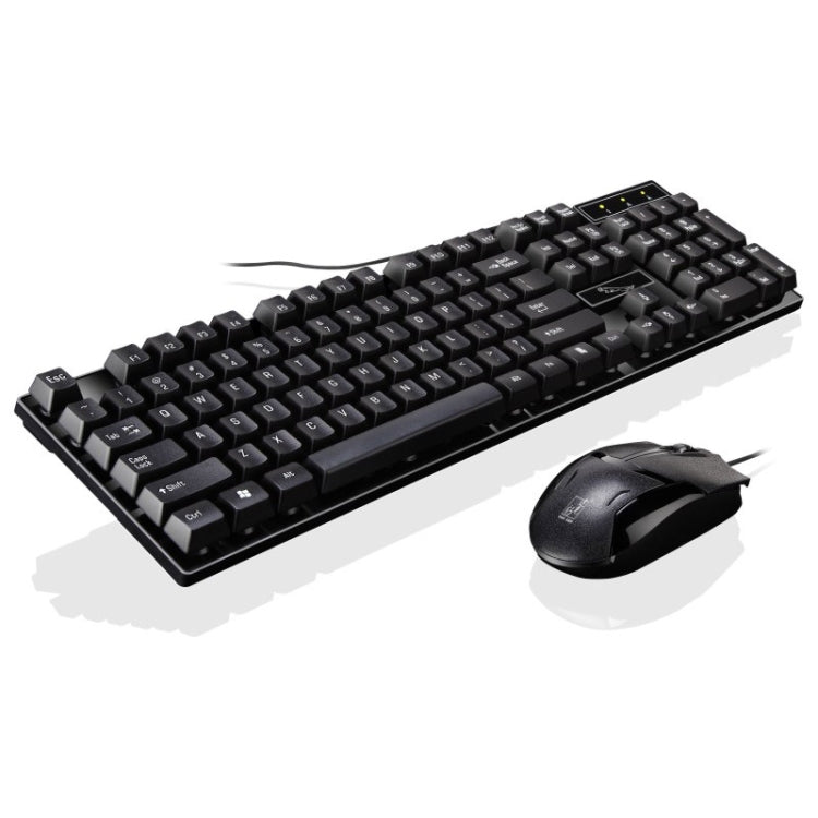 Bộ bàn phím chơi game văn phòng có dây USB Chasing Leopard Q17 104 phím treo + chuột đối xứng có dây, chiều dài cáp bàn phím: 1.4m, chiều dài cáp chuột: 1.3m, Q17 màu đen, Q17 màu trắng