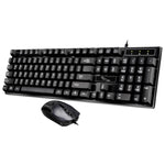 Bộ bàn phím chơi game văn phòng có dây USB Chasing Leopard Q17 104 phím treo + chuột đối xứng có dây, chiều dài cáp bàn phím: 1.4m, chiều dài cáp chuột: 1.3m, Q17 màu đen, Q17 màu trắng