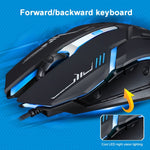 Chuột chơi game quang có dây USB Chasing Leopard V17 2400DPI điều chỉnh 4 tốc độ có họa tiết đường kẻ và đèn LED nhấp nháy, chiều dài: 1.45m, V17, V17 màu đen bóng
