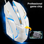Chuột chơi game quang có dây USB Chasing Leopard V17 2400DPI điều chỉnh 4 tốc độ có họa tiết đường kẻ và đèn LED nhấp nháy, chiều dài: 1.45m, V17, V17 màu đen bóng