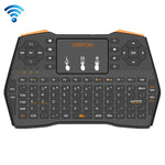 Bàn phím không dây VIBOTON i8 Plus cập nhật 2.4GHz QWERT Mini có Touchpad cho TV Box, Mi Box, Máy tính, Máy tính bảng, Laptop và Máy chiếu (Màu đen), Bàn phím không dây