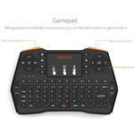 Bàn phím không dây VIBOTON i8 Plus cập nhật 2.4GHz QWERT Mini có Touchpad cho TV Box, Mi Box, Máy tính, Máy tính bảng, Laptop và Máy chiếu (Màu đen), Bàn phím không dây