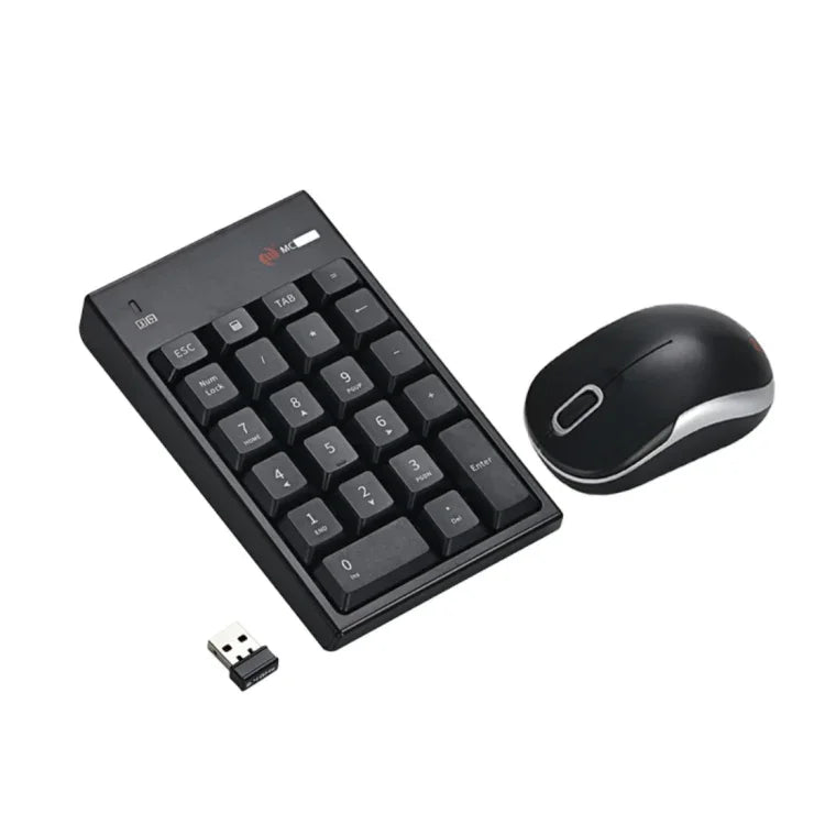 Bộ chuột không dây 2.4GHz + bàn phím số 22 phím MC Saite MC-61CB có đầu thu USB cho máy tính PC Laptop