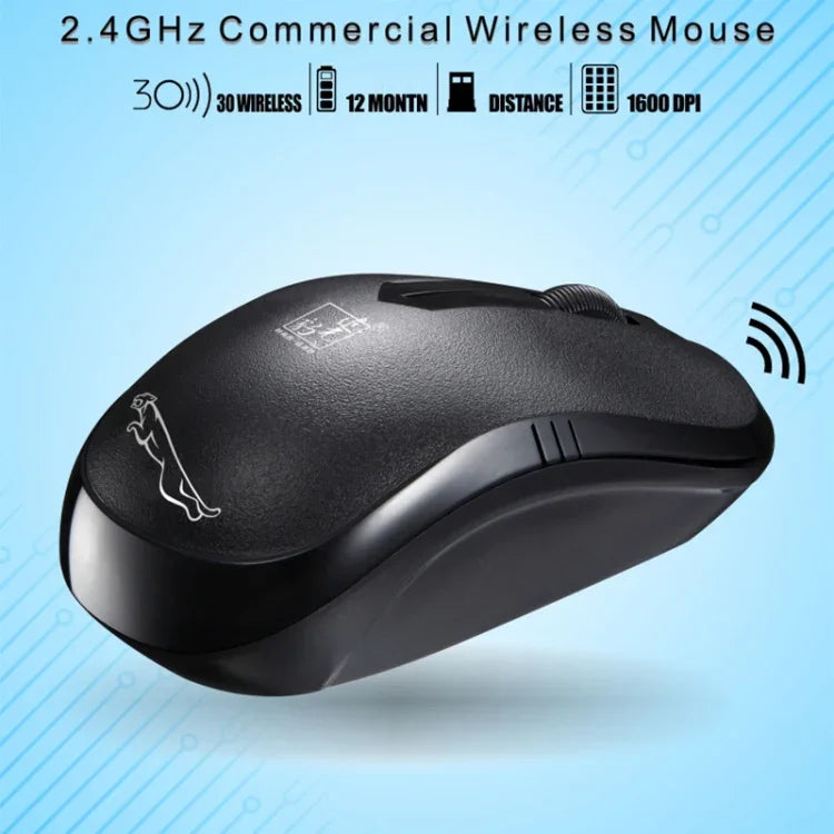 Chuột quang không dây chuyên nghiệp ZGB 101B 2.4GHz 1600 DPI nhấn im lặng mini không gây tiếng ồn cho laptop, PC, khoảng cách không dây: 30m