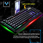 Bàn phím chơi game có dây ZGB G700 104 phím cảm giác cơ phát sáng bảng kim loại treo kèm giá đỡ điện thoại