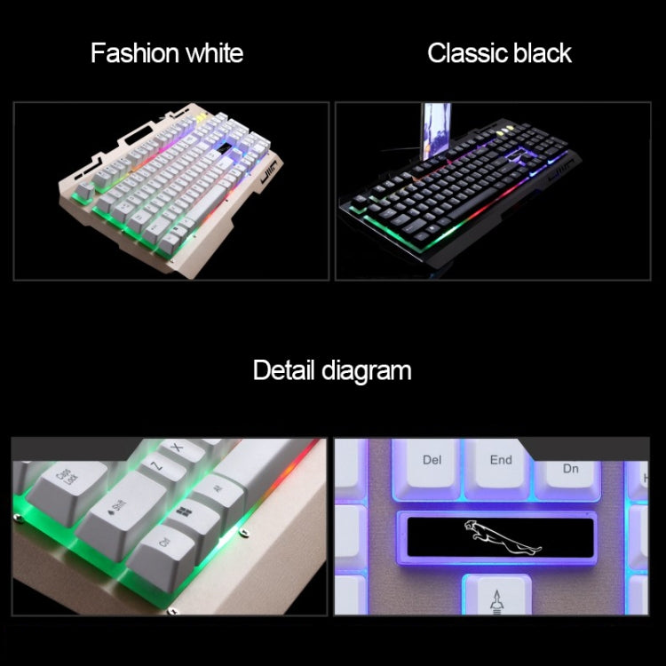 Bàn phím chơi game có dây ZGB G700 104 phím cảm giác cơ phát sáng bảng kim loại treo kèm giá đỡ điện thoại