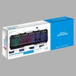 Bàn phím chơi game có dây ZGB G700 104 phím cảm giác cơ phát sáng bảng kim loại treo kèm giá đỡ điện thoại