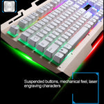 Bàn phím chơi game có dây ZGB G700 104 phím cảm giác cơ phát sáng bảng kim loại treo kèm giá đỡ điện thoại