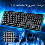 Bàn phím chơi game văn phòng có dây ZGB Q9 104 phím họa tiết lưới