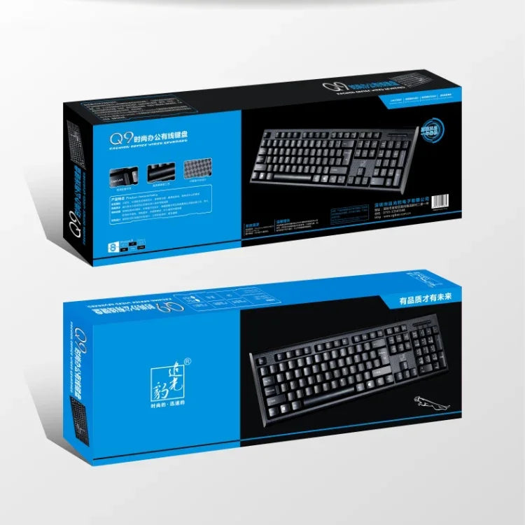 Bàn phím chơi game văn phòng có dây ZGB Q9 104 phím họa tiết lưới