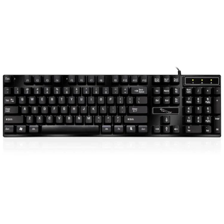 Bàn phím chơi game văn phòng có dây ZGB Q17 104 phím treo cho laptop, PC