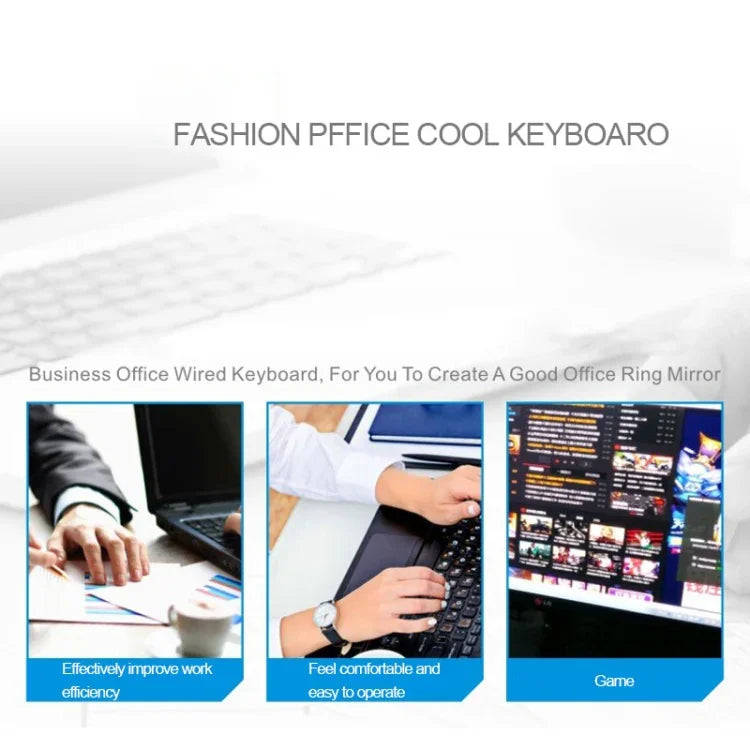 Bàn phím chơi game văn phòng có dây ZGB Q17 104 phím treo cho laptop, PC