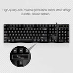 Bàn phím chơi game văn phòng có dây ZGB Q17 104 phím treo cho laptop, PC
