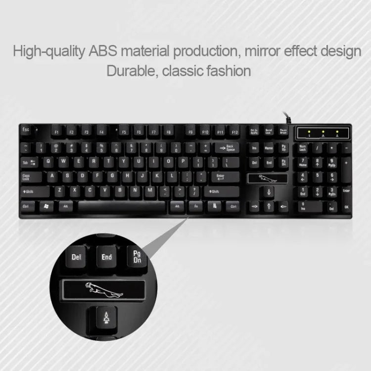 Bàn phím chơi game văn phòng có dây ZGB Q17 104 phím treo cho laptop, PC