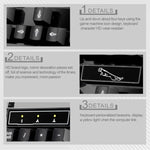 Bàn phím chơi game văn phòng có dây ZGB Q17 104 phím treo cho laptop, PC