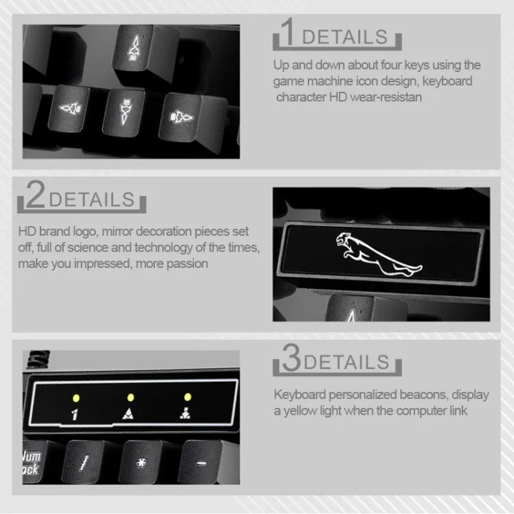 Bàn phím chơi game văn phòng có dây ZGB Q17 104 phím treo cho laptop, PC