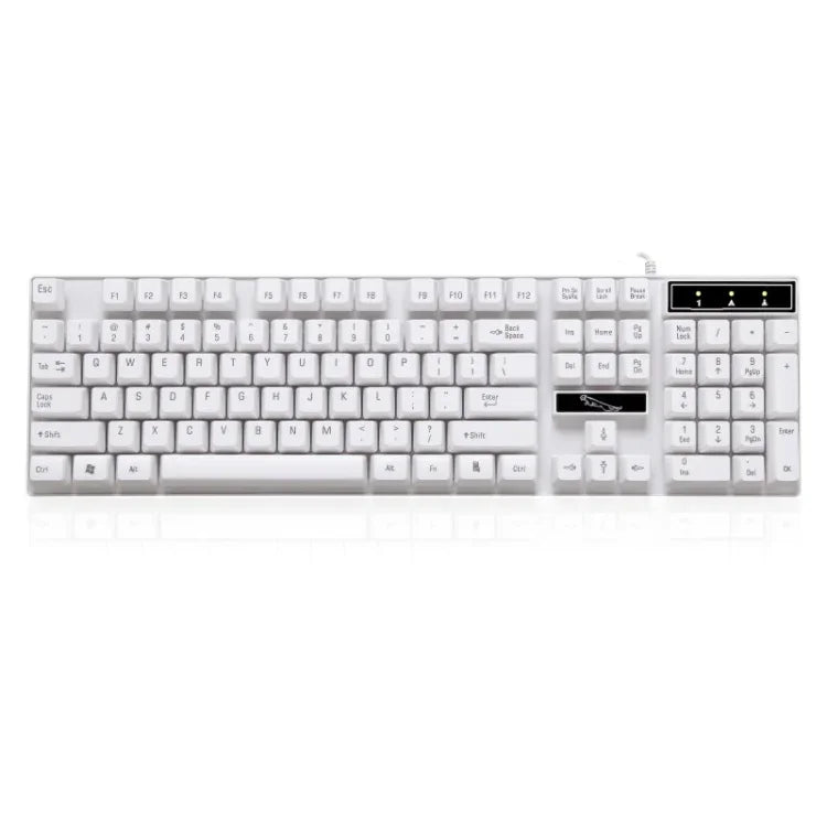 Bàn phím chơi game văn phòng có dây ZGB Q17 104 phím treo cho laptop, PC