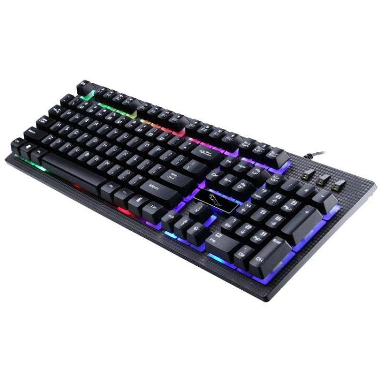 Bộ bàn phím và chuột quang có dây chuyên nghiệp ZGB G20 1600 DPI cảm giác cơ phát sáng treo cho laptop, PC