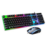 Bộ bàn phím và chuột quang có dây chuyên nghiệp ZGB G21 1600 DPI cảm giác cơ phát sáng nhiều màu treo cho laptop, PC