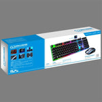 Bộ bàn phím và chuột quang có dây chuyên nghiệp ZGB G21 1600 DPI cảm giác cơ phát sáng nhiều màu treo cho laptop, PC
