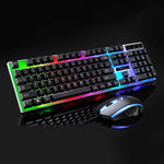 Bộ bàn phím và chuột quang có dây chuyên nghiệp ZGB G21 1600 DPI cảm giác cơ phát sáng nhiều màu treo cho laptop, PC