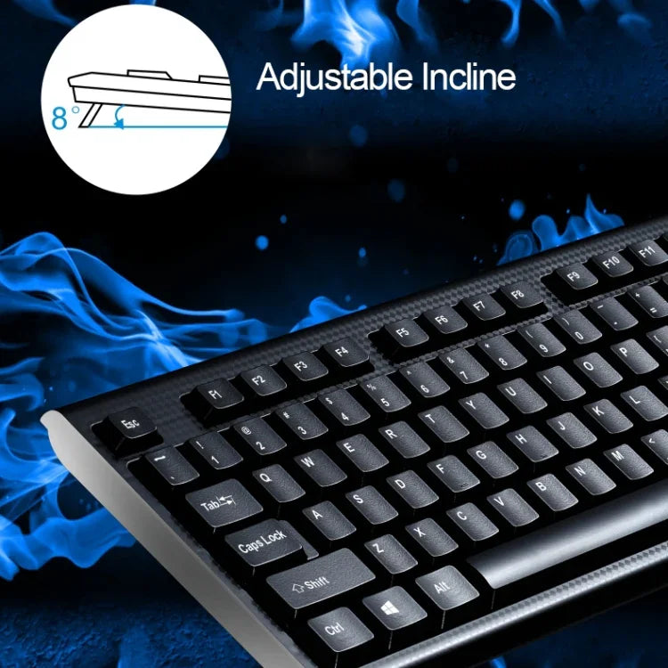 Bộ bàn phím chơi game chuyên nghiệp có dây Chasing Leopard Q9 1600 DPI với kết cấu lưới + Chuột quang