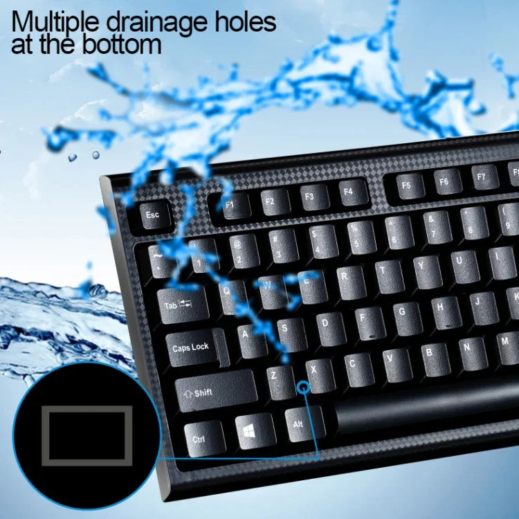 Bộ bàn phím chơi game chuyên nghiệp có dây Chasing Leopard Q9 1600 DPI với kết cấu lưới + Chuột quang