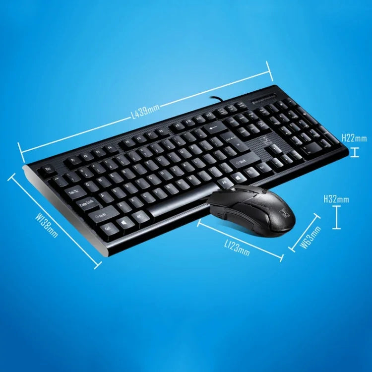 Bộ bàn phím chơi game chuyên nghiệp có dây Chasing Leopard Q9 1600 DPI với kết cấu lưới + Chuột quang