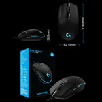 Chuột chơi game quang có dây Logitech G102 6 phím RGB phát sáng 6000DPI điều chỉnh 5 tốc độ, chiều dài: 2m, G102, G102 (Trắng)