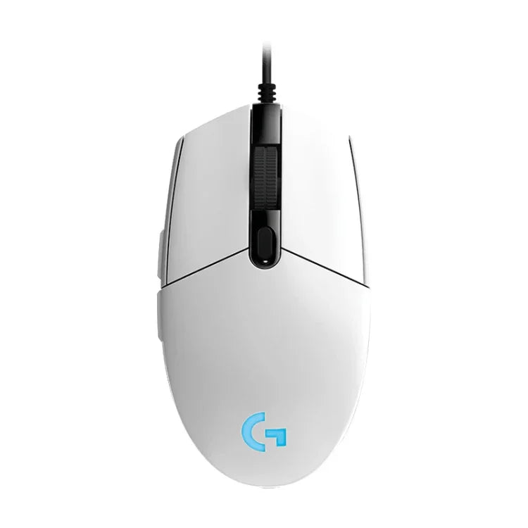 Chuột chơi game quang có dây Logitech G102 6 phím RGB phát sáng 6000DPI điều chỉnh 5 tốc độ, chiều dài: 2m, G102, G102 (Trắng)