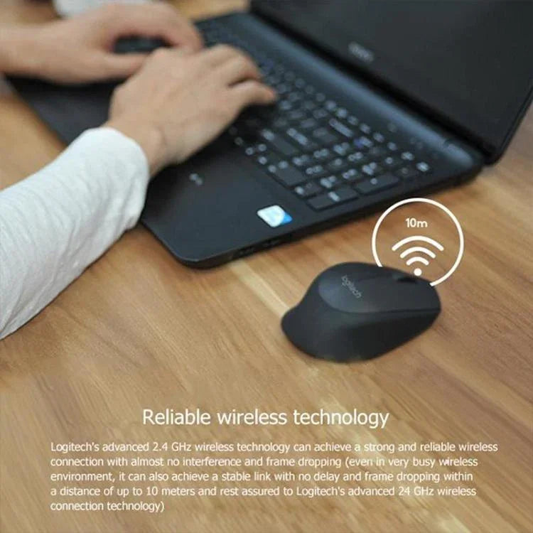 Chuột quang không dây Logitech M280 2.4GHz 3 phím 1000DPI, phạm vi không dây: 10m