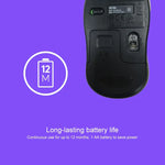 Chuột không dây Logitech M186 tiết kiệm điện văn phòng USB cho laptop máy tính để bàn đa năng