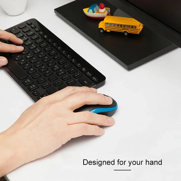 Chuột không dây Logitech M186 tiết kiệm điện văn phòng USB cho laptop máy tính để bàn đa năng