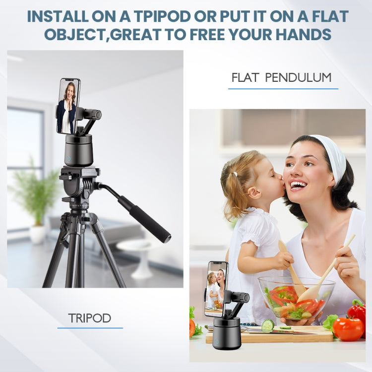 Đầu chân máy quay xoay 360 độ theo dõi thông minh GK01, giữ pan tilt theo dõi quay phim