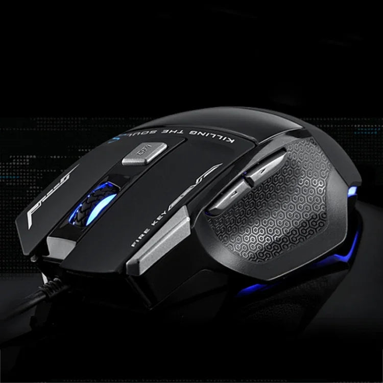 Chuột chơi game có dây USB quang 7D nhiều màu AULA Series SoulKiller II, độ phân giải tối đa 3500 DPI, SoulKiller II(B)