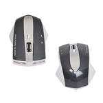 Chuột quang không dây sạc lại MZ-011 2.4GHz 1600DPI có chức năng HUB, Màu đen, Đen bạc, Trắng + Xanh hoàng gia, Trắng ngọc trai, Xanh, Bạc