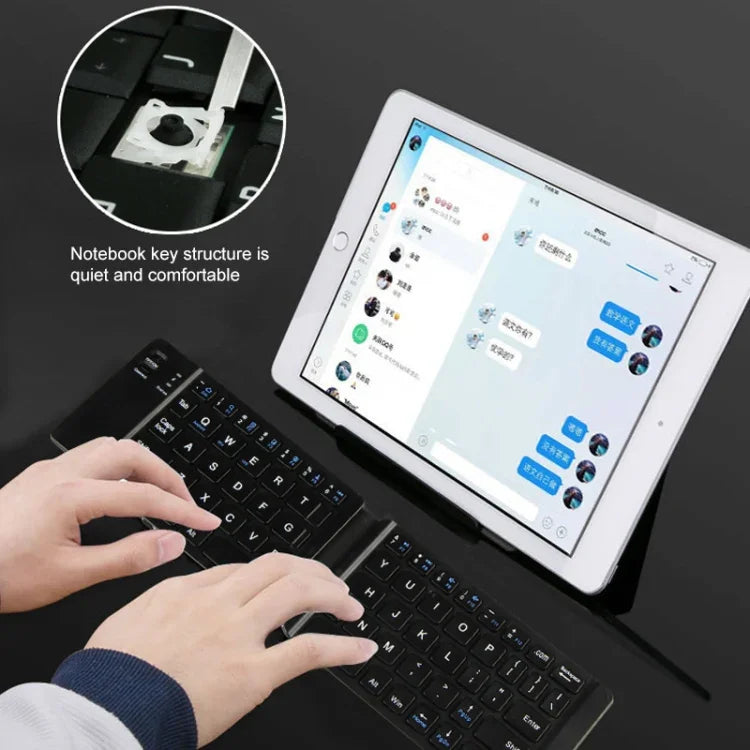 Bàn phím Bluetooth không dây gập được K018 sạc USB với 67 phím